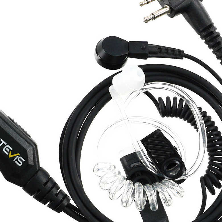Retevis Covert Acoustic Tube Earpiece Volume Adjustable Headset Compatible with Motorola