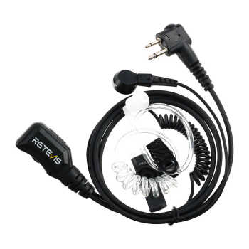 Retevis Covert Acoustic Tube Earpiece Volume Adjustable Headset Compatible with Motorola