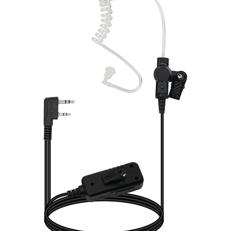 Retevis Noise-Canceling 2-Wire Kenwood 2Pin Covert Acoustic Tube Earpiece