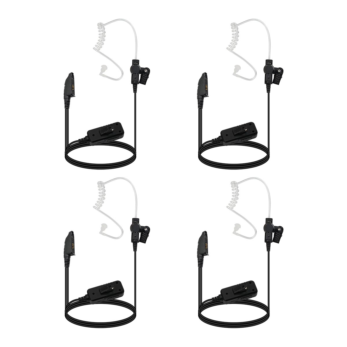 Retevis Noise-Canceling 2-Wire Motorola GP328Plus Covert Acoustic Tube Earpiece