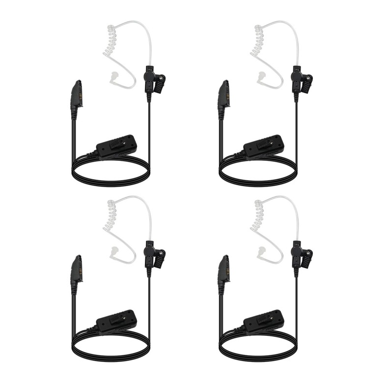 Retevis Noise-Canceling 2-Wire Motorola GP328Plus Covert Acoustic Tube Earpiece for HA1G HA1UV HA2 HD2