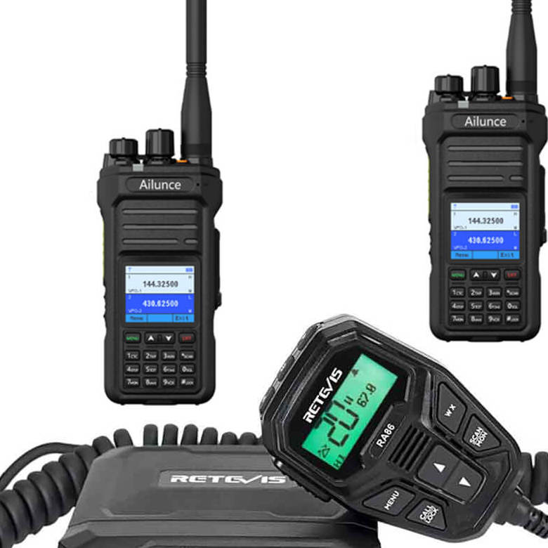 Retevis RA86 Mobile GMRS Radio with 2Pack Ailunce HA1G Handheld GMRS radio Bundle sale