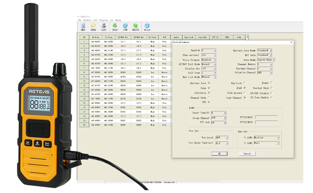 RB48 Plus Walkie Talkie：Group Call Easy Setup 