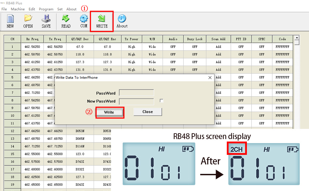 RB48 Plus Function Setting Steps.1