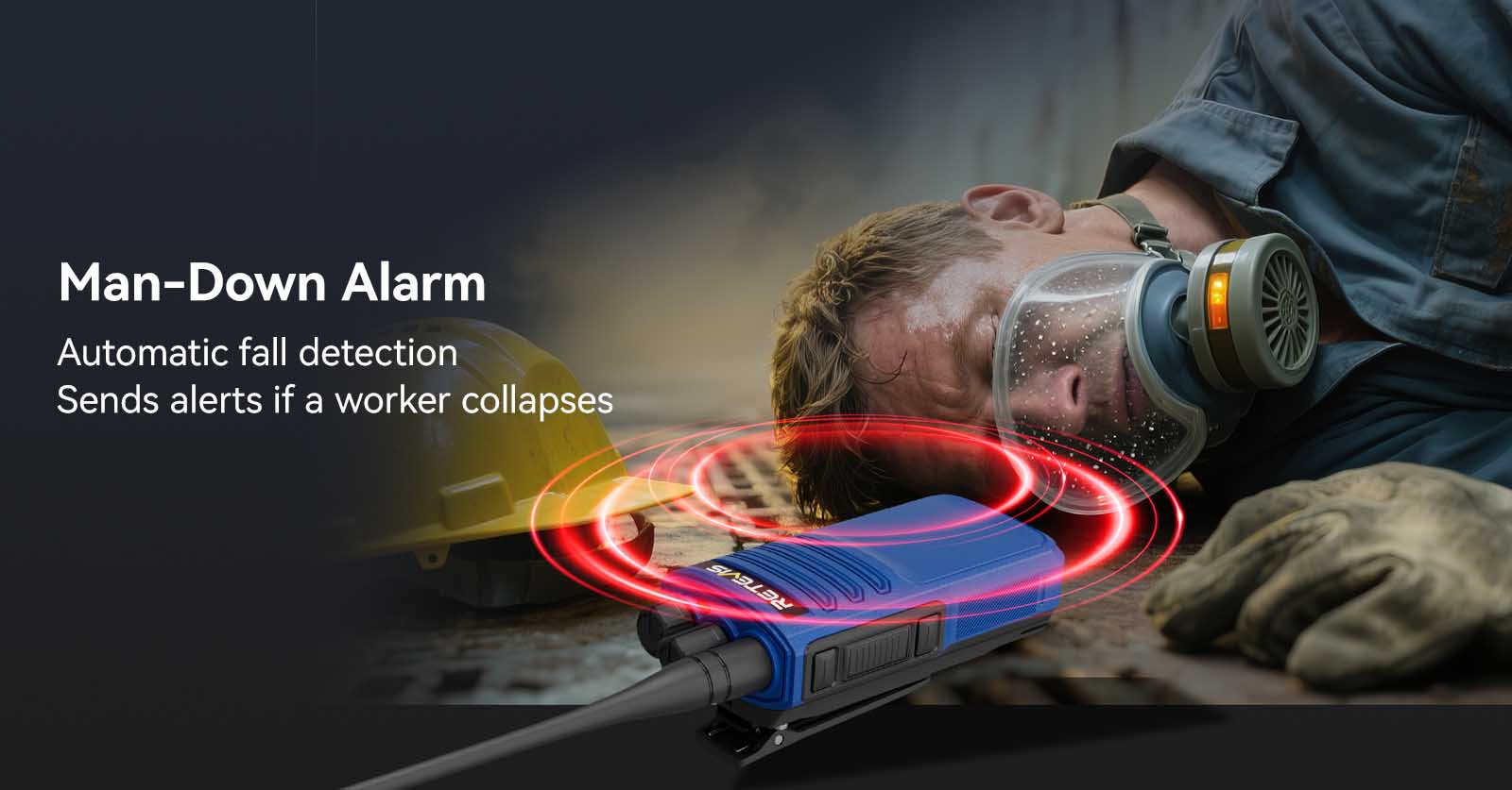 Retevis E1 explosion proof radio with man-down alarm