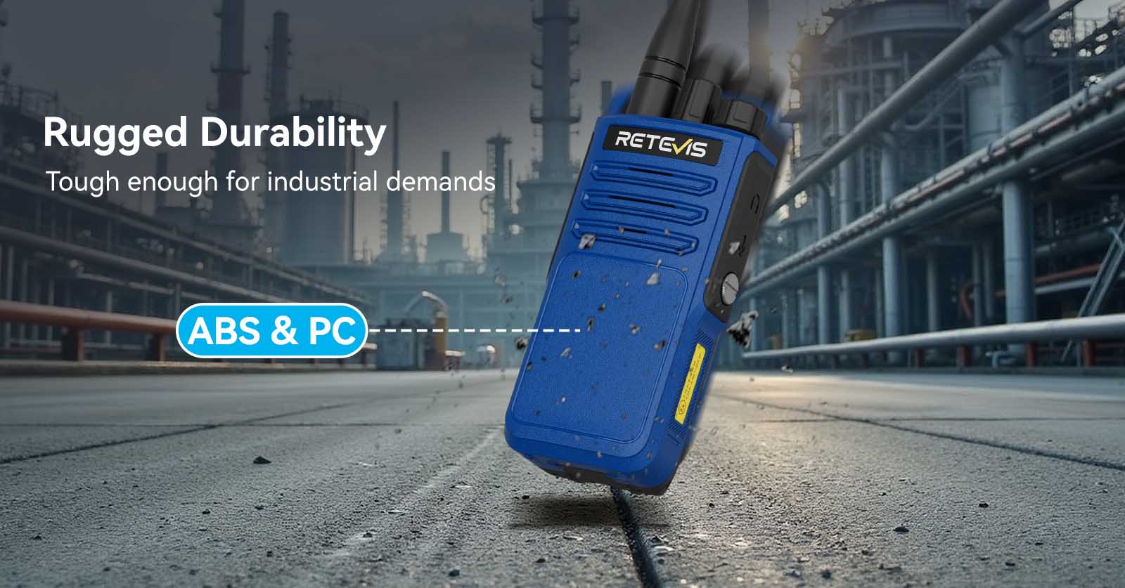 Retevis E1 explosion proof radio with rugged design