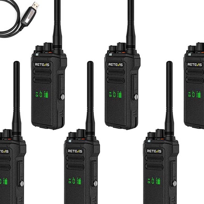 Retevis NR30D AES256 Long Range Waterproof DMR Business Radio with Noise Reduction
