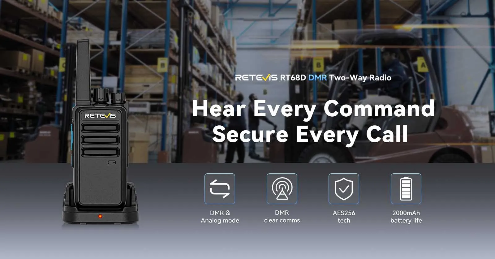 Retevis RT68D Dmr two way radio