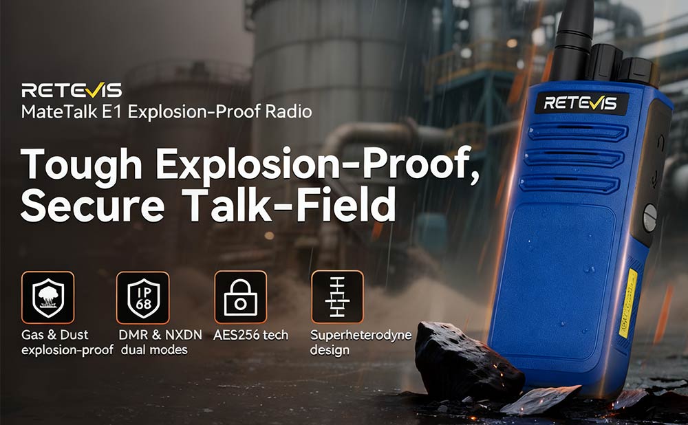 Retevis MateTalk E1: DMR Digital Explosion-Proof Walkie Talkie