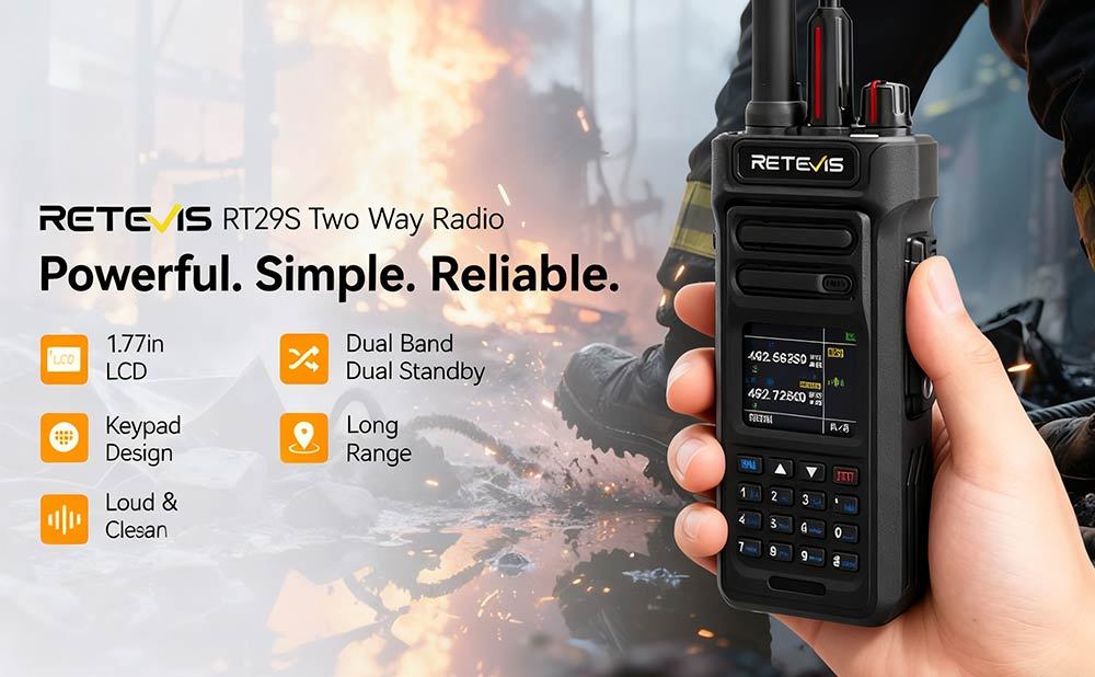 Retevis RT29S: High-Power and Reliable Long-Range Two-Way Radio
