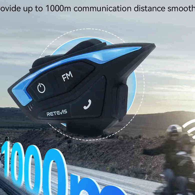 Retevis EZTalk 3A Motorcycle Bluetooth Helmet Walkie Talkie