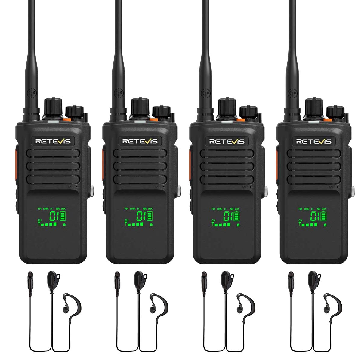 NR40 DMR radio with hidden display