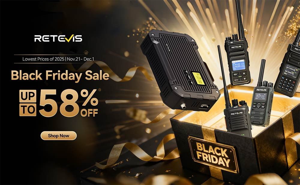 Walkie Talkie Black Friday Deals 2025 | Retevis Exclusive Offers