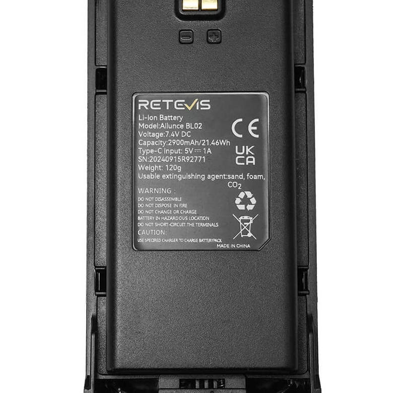 Spare Battery for Retevis H1 Walkie Talkie