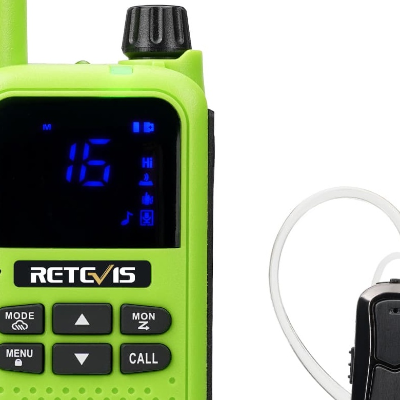 Retevis RA19 FRS Radio | License-Free | Bluetooth Headset | VOX | NOAA | Emergency Alarm | USB Charger