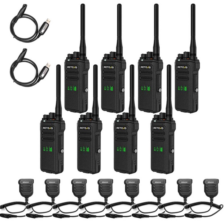 Retevis NR30D Long Distance DMR Business Radio with Speaker Mic