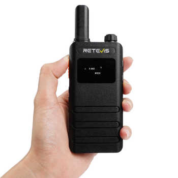 Retevis B3S FRS Radio 12 Packs with 24 Earpieces and 2 Six-Way Chargers | License-Free | Ultra-Thin | LCD Display | Long Battery Life | VOX Hands-Free