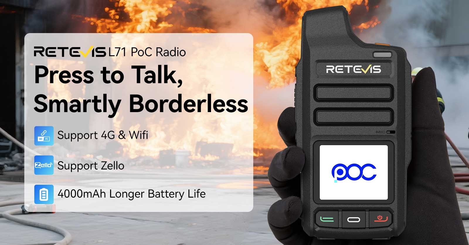 Retevis L71 POC Radio