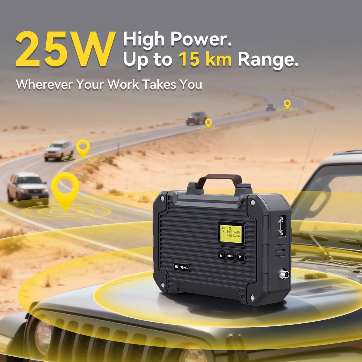 RT97L portable GMRS repeater