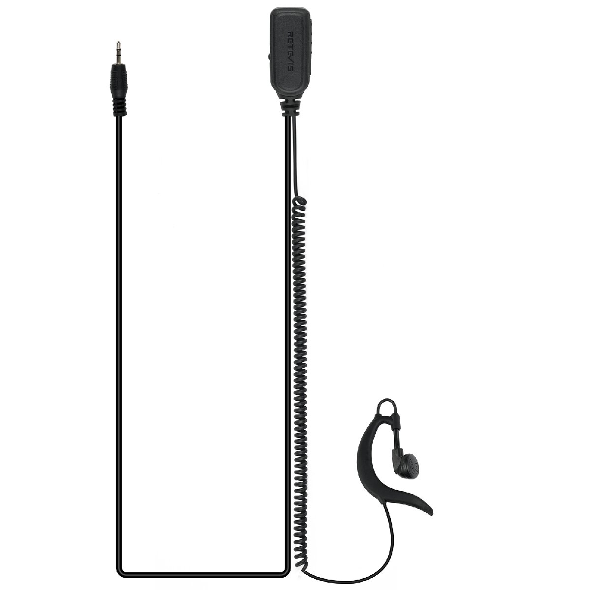 EES004 2.5mm 1 Pin VOX coil cable G shape Earpiece Headset for RB48/RB648