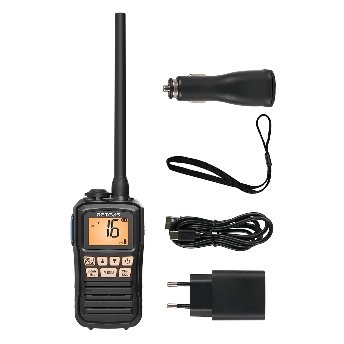 Retevis RM01P Handheld Marine Radio 3W IP67 waterproof two way radio