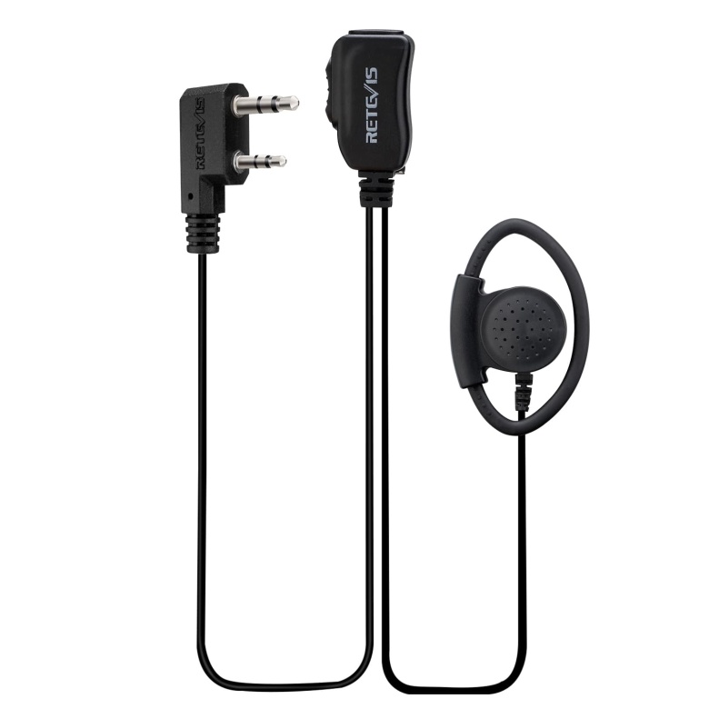 EEK012 Adjustable D-shaped Headset with PTT Microphone