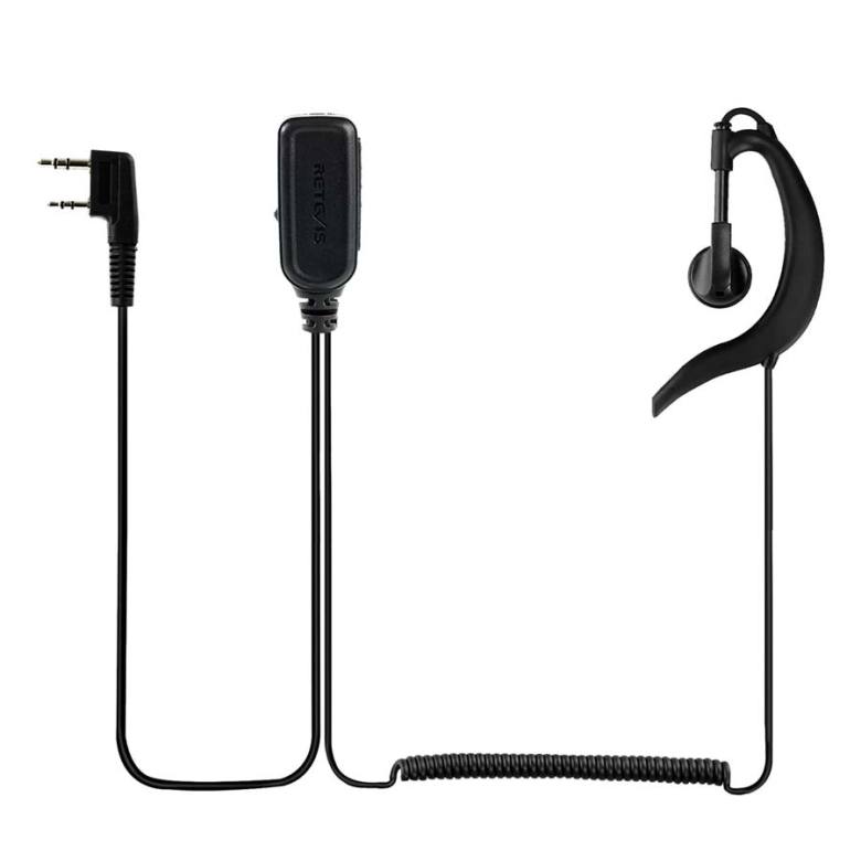 2pin G-Shape Earpiece  for Retevis H777 two way radio