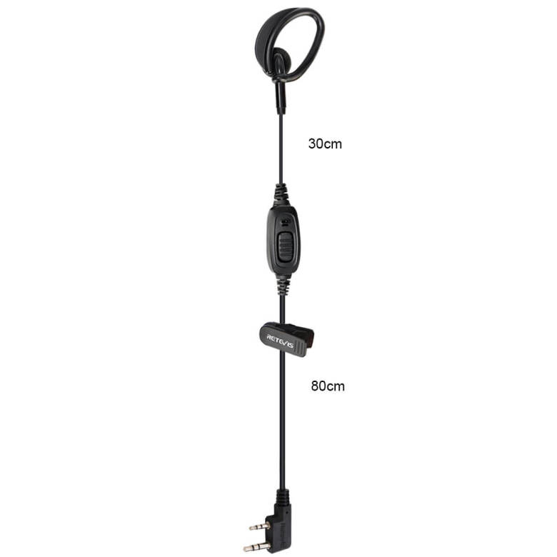 EEK008 2pin Earhook Earpiece