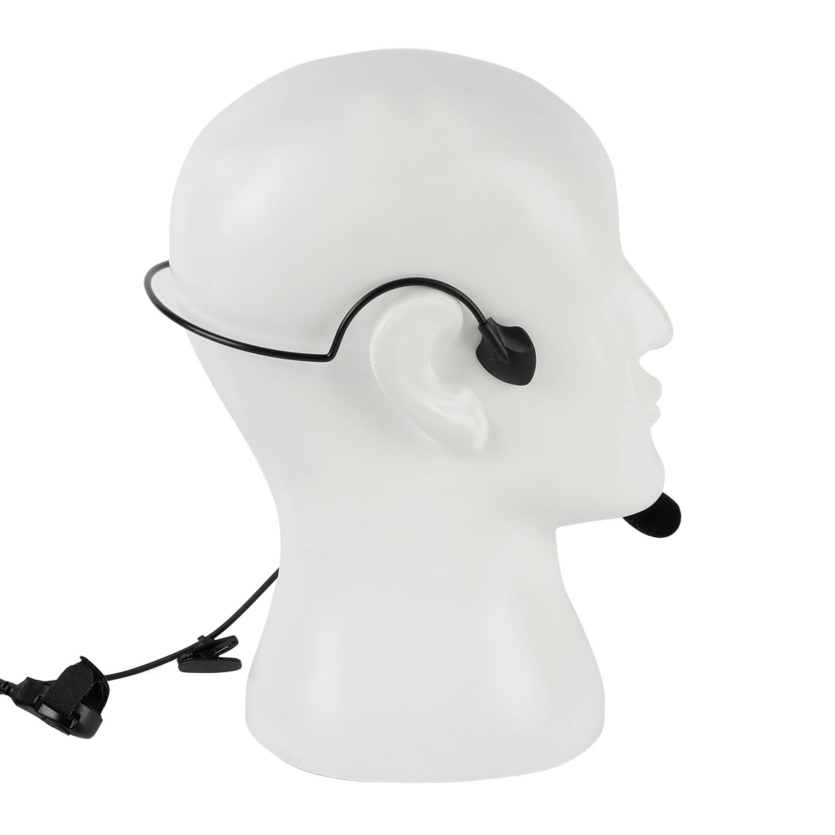 Casque Sécurité 2 Broches Type G Avec Microphone PTT - Compatible Baofeng UV5R, Kenwood, Retevis - Lot De 2