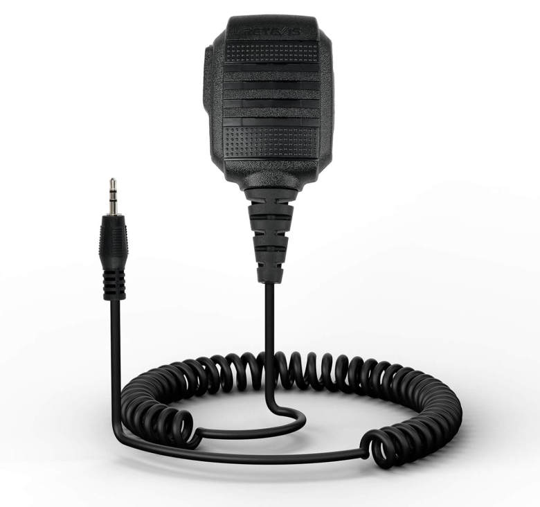 Retevis Walkie Talkie Speaker Mic 1 Pin 2.5mm Shoulder Speaker Mic for RB48 RB48 Plus RB648 RB648 Plus