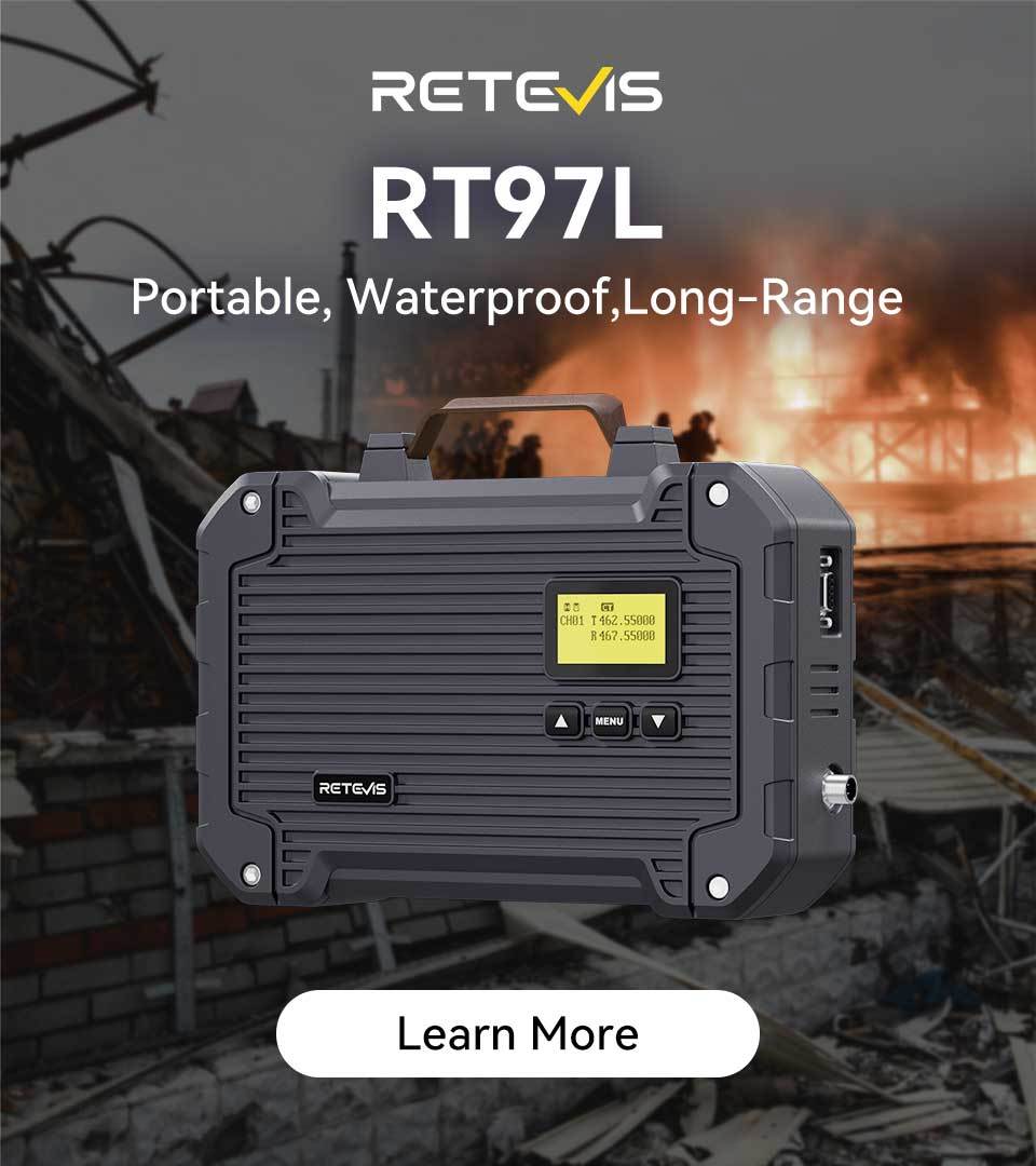 Retevis RT97L Upgraded Duplexer Power &middot; Rugged Portability