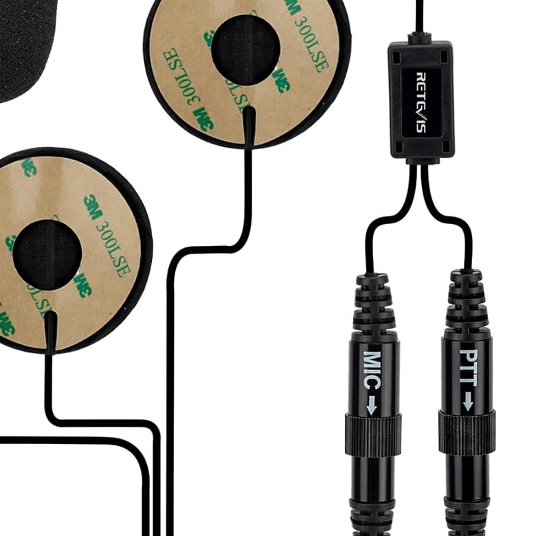 2 Pin Finger PTT Motorcycle Helmet Microphone