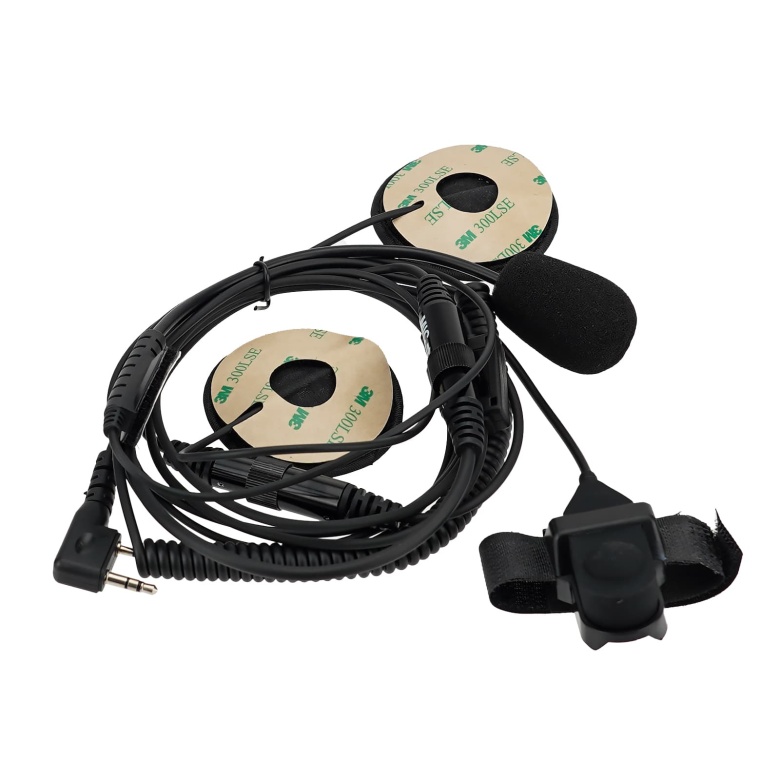 2 Pin Finger PTT Motorcycle Helmet Microphone