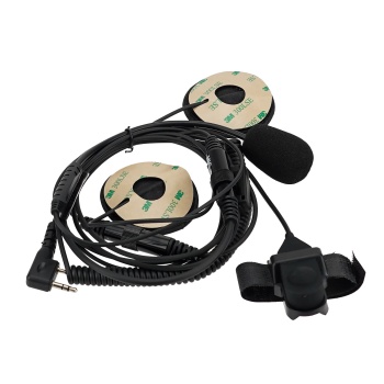2 Pin Finger PTT Motorcycle Helmet Microphone