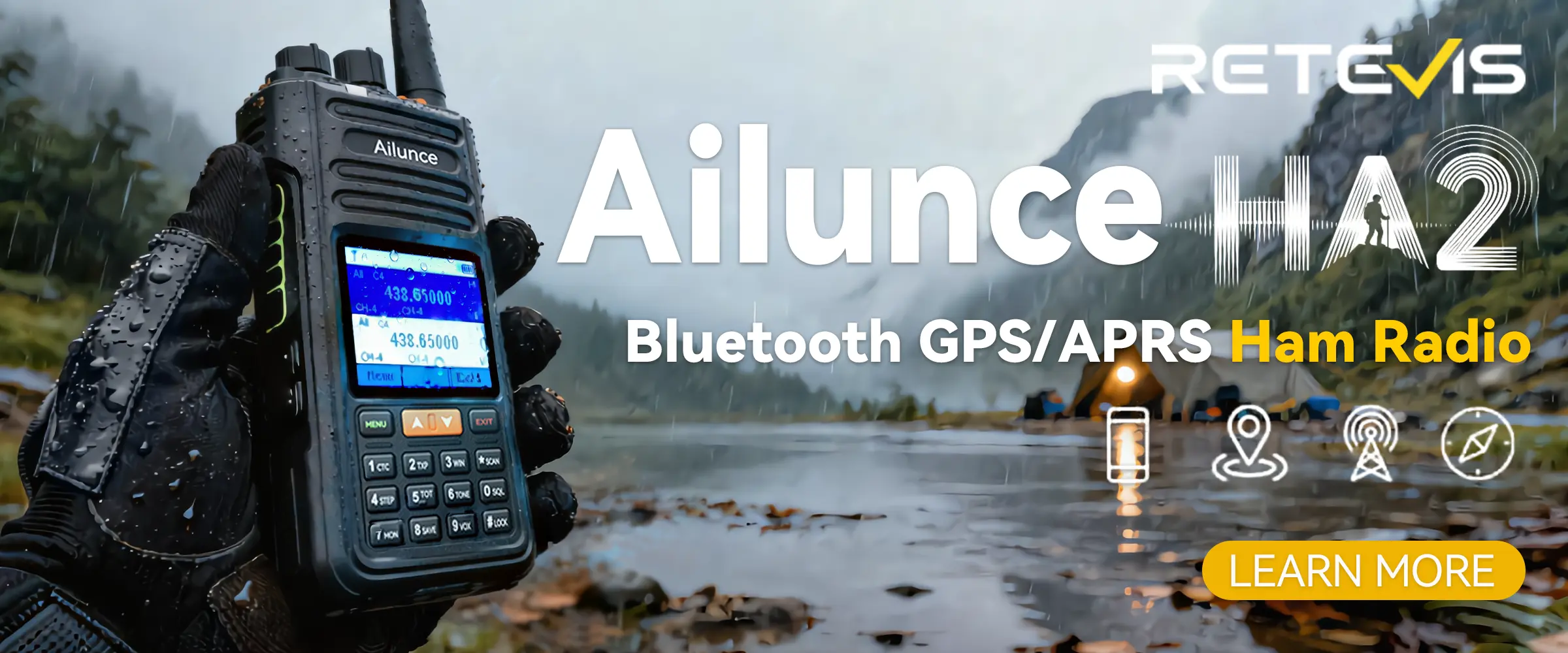 Ailunce HA2 Bluetooth APP Programming UV Dual Band Ham Radio
