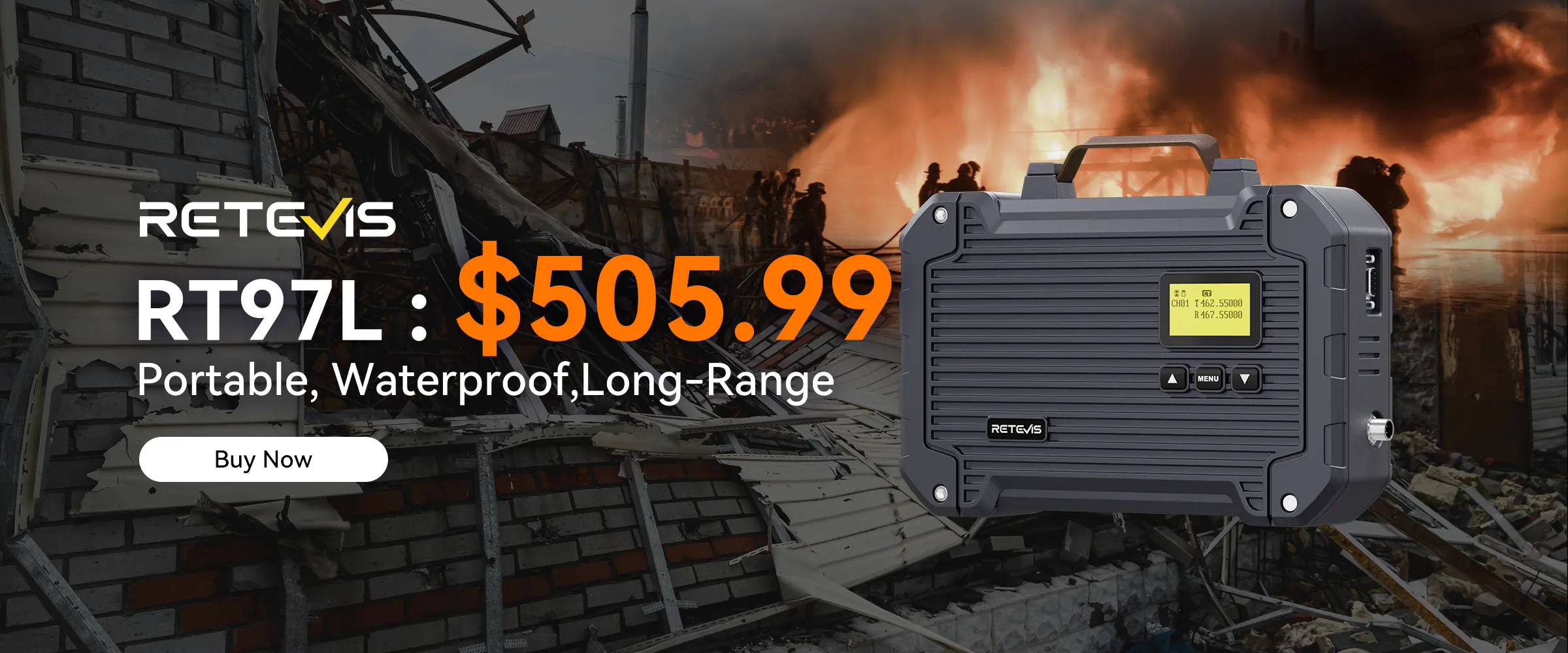 Retevis RT97L Upgraded Duplexer Power &middot; Rugged Portability