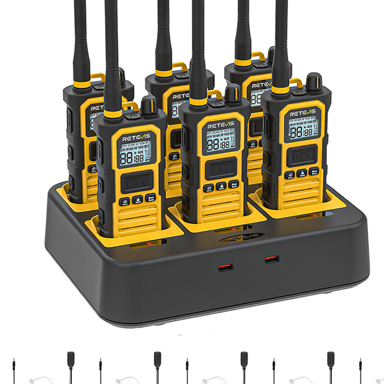 RB48 Pro Heavy Duty Walkie Talkie with Multi Charger (six/ten way)