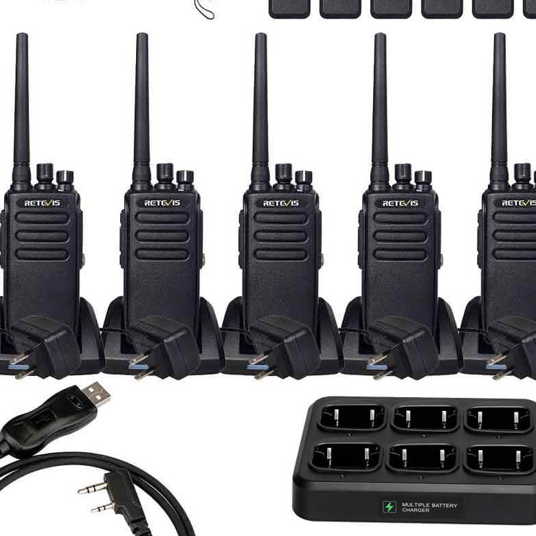 RT81 UHF DMR Radio & 6-Port Charger Kit