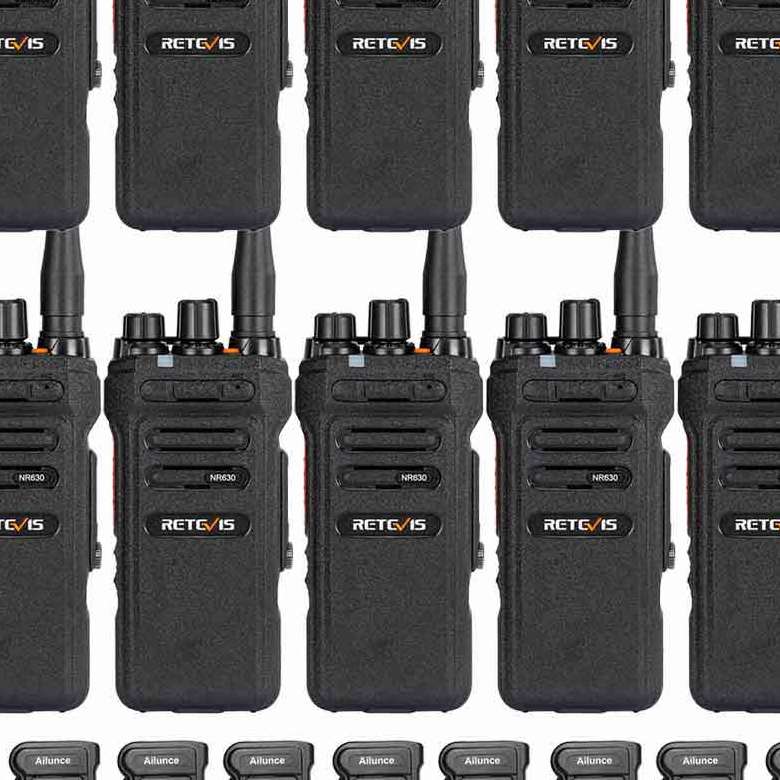 Retevis NR630 Long Range Waterproof Walkie Talkie with Speaker Mic