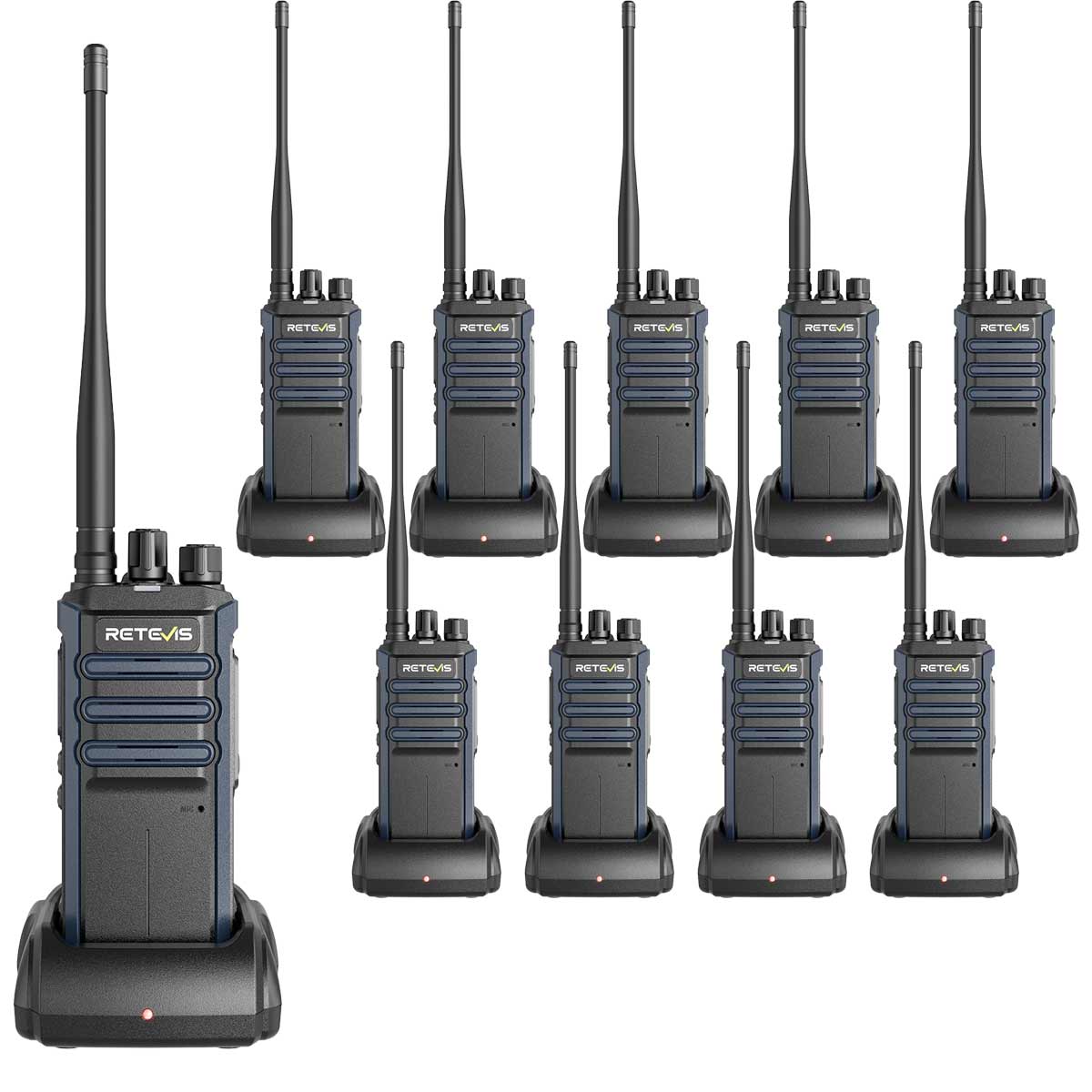 Retevis RT86A UHF and GMRS Long Distance Business Radio with Mic Gain