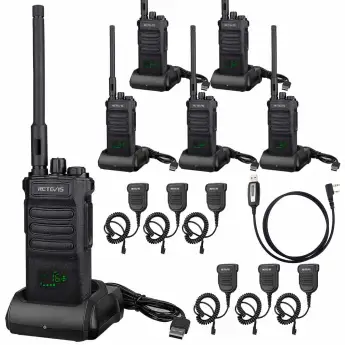Retevis RT86 Long Range Heavy Duty Walkie Talkies with Mic