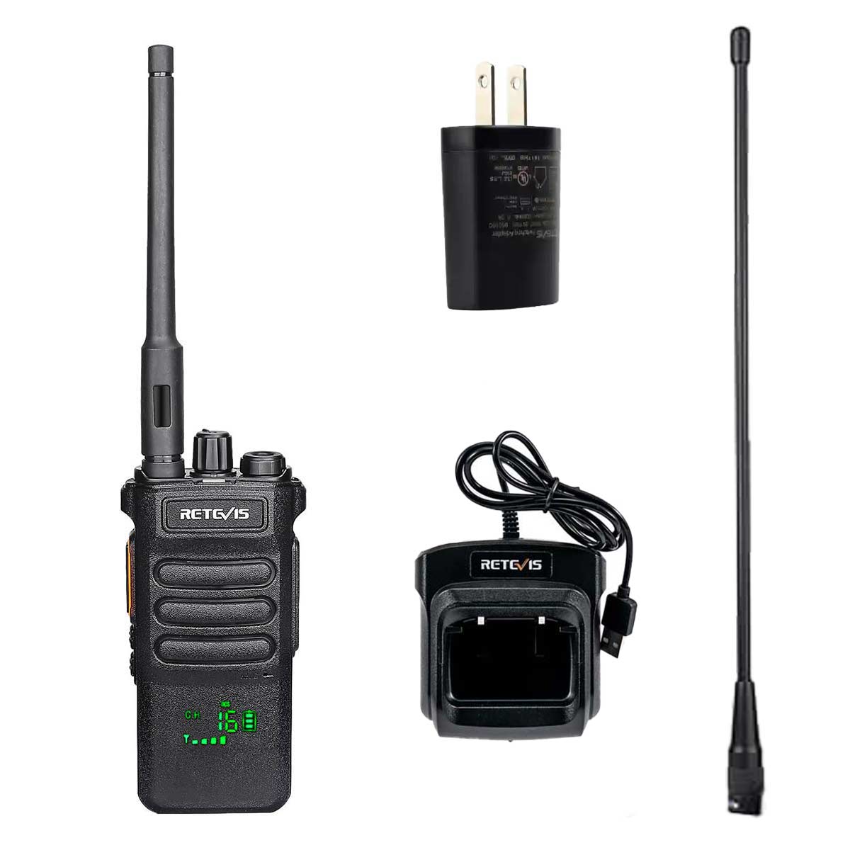 Retevis RT86 UHF Long Distance 2 Way Radio with Hidden Display