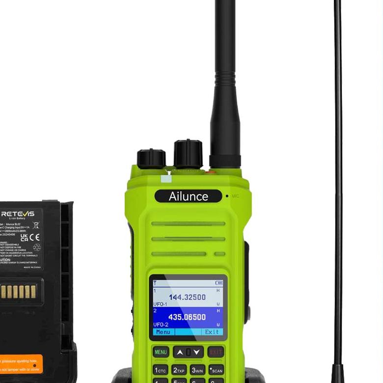 Ailunce HA1G IP67 Rugged GMRS Radio with 256 Channels(Green)