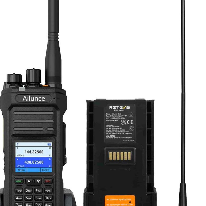 Retevis Ailunce HA1UV 5W IP67 Waterproof Sub-PTT Dual Band Two Way Radio