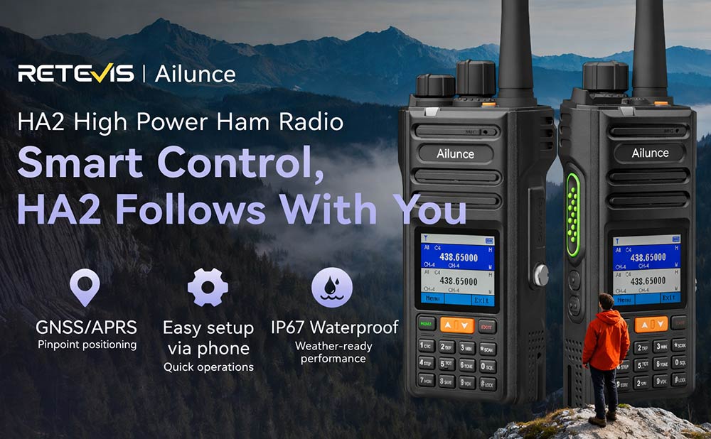Everything You Need to Know About Retevis HA2: Bluetooth-Programmed HAM Radio with GPS & APRS