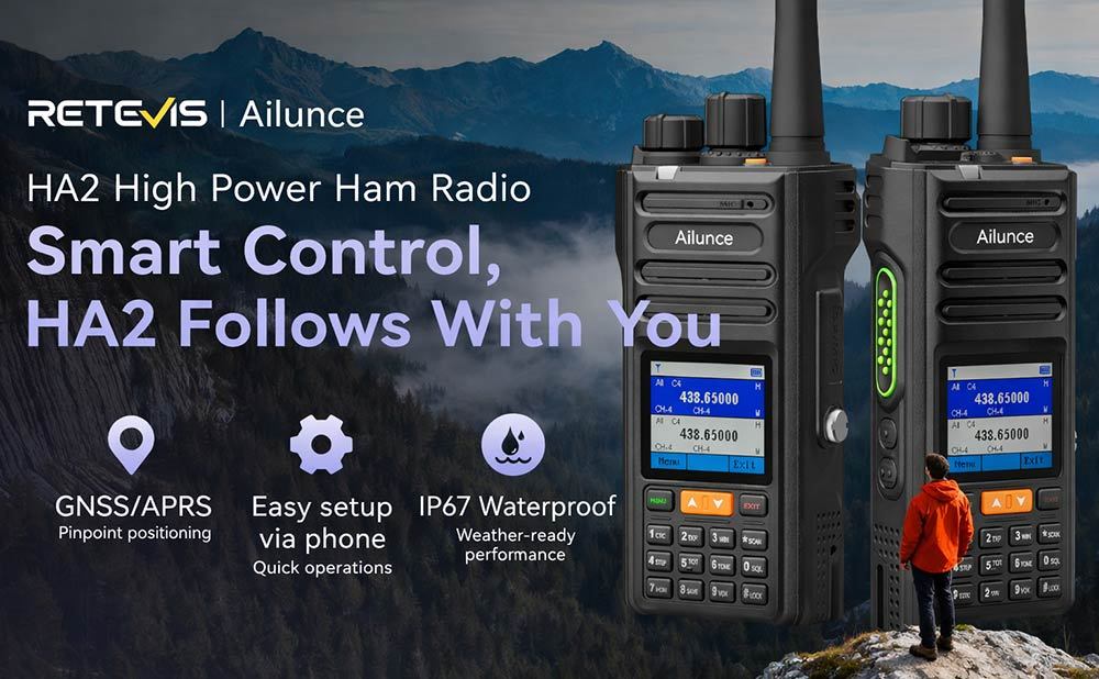 Everything You Need to Know About Retevis HA2: Bluetooth-Programmed HAM Radio with GPS & APRS
