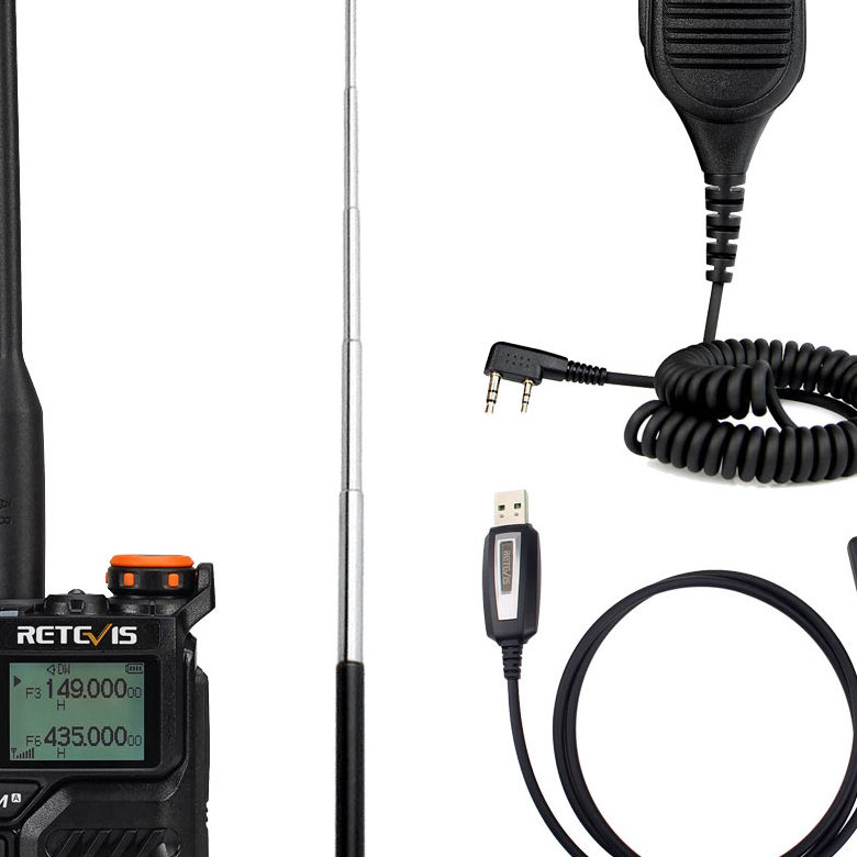 Retevis RA79 Dual Band 5W Rechargeable Two Way Radio with Aviation Band