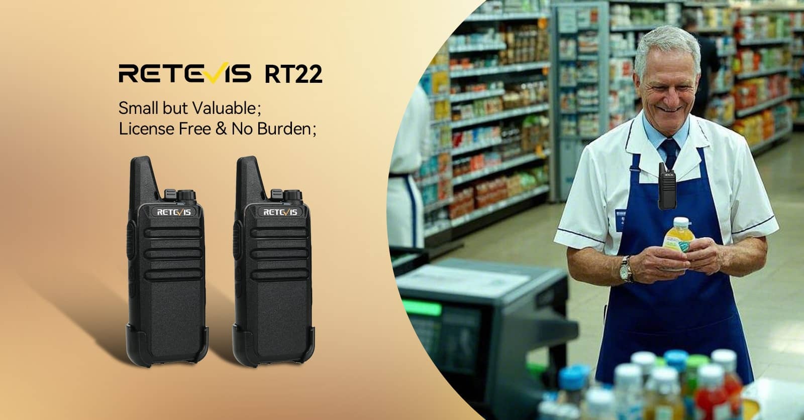 Rt22 frs license free walkie talkie
