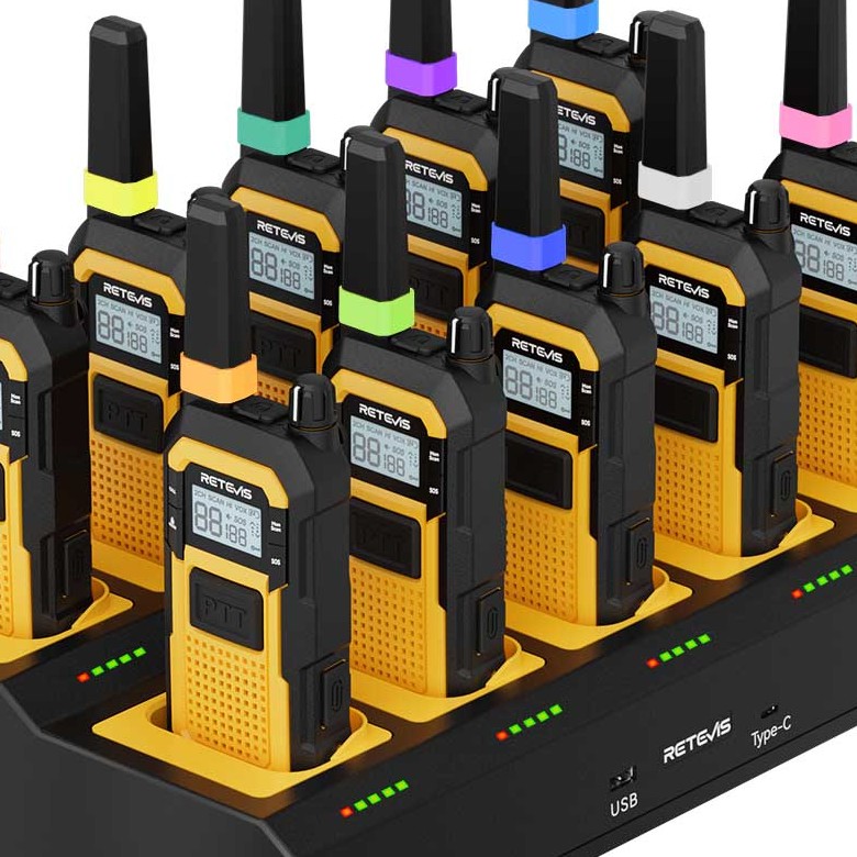 Retevis RB648 IP67 PMR446 Waterproof Walkie Talkies with IP55 Speaker Mic