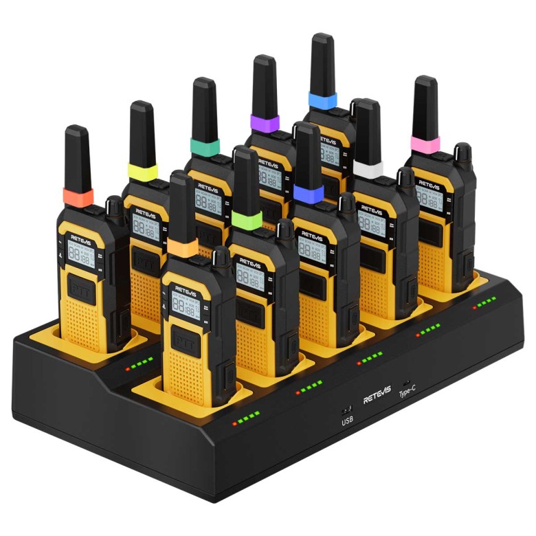 Retevis RB648 IP67 PMR446 Waterproof Walkie Talkies with IP55 Speaker Mic